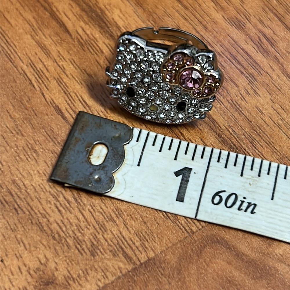 Hello Kitty by Sanrio Rhinestone Adjustable Ring - Picture 9 of 9